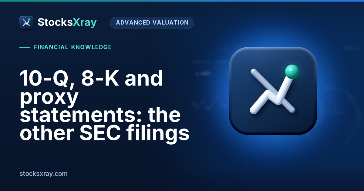 10-Q, 8-K and proxy statements: the other SEC filings