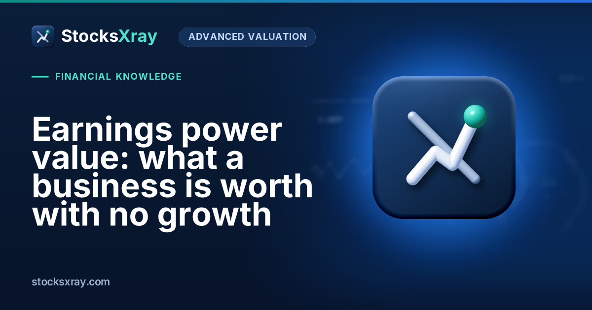 Earnings power value: what a business is worth with no growth