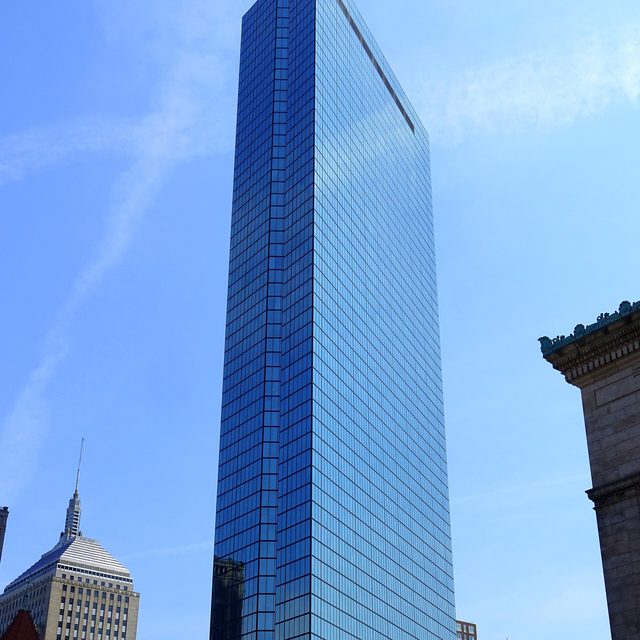 The John Hancock Tower (200 Clarendon Street) in Boston, where Adage has its office