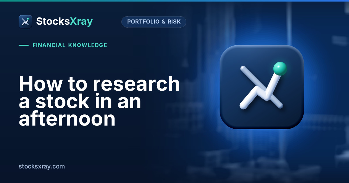 How to research a stock in an afternoon