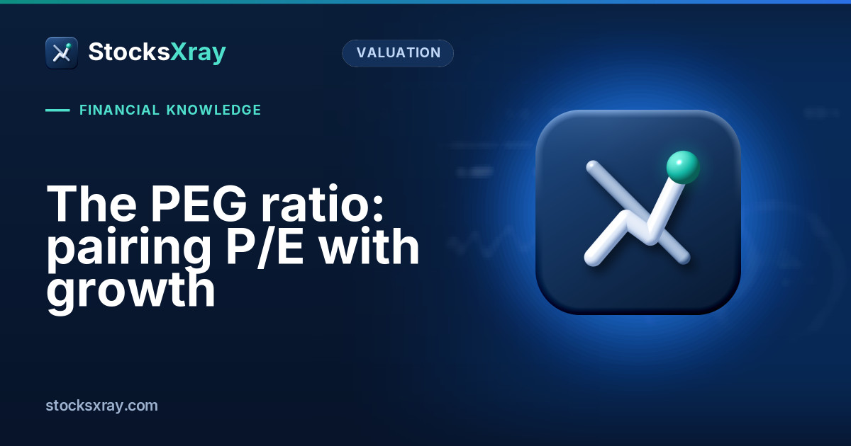 The PEG ratio: pairing P/E with growth