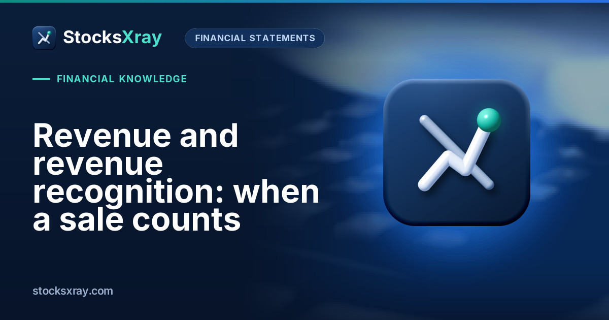 Revenue and revenue recognition: when a sale counts