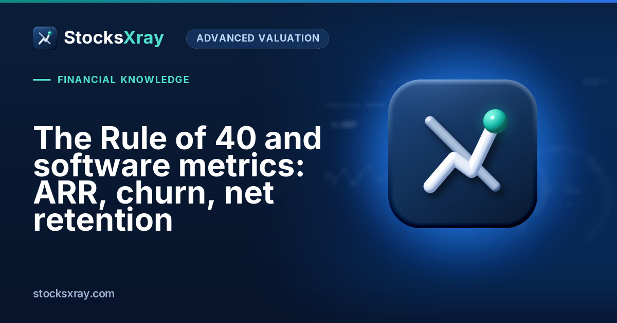 The Rule of 40 and software metrics: ARR, churn, net retention