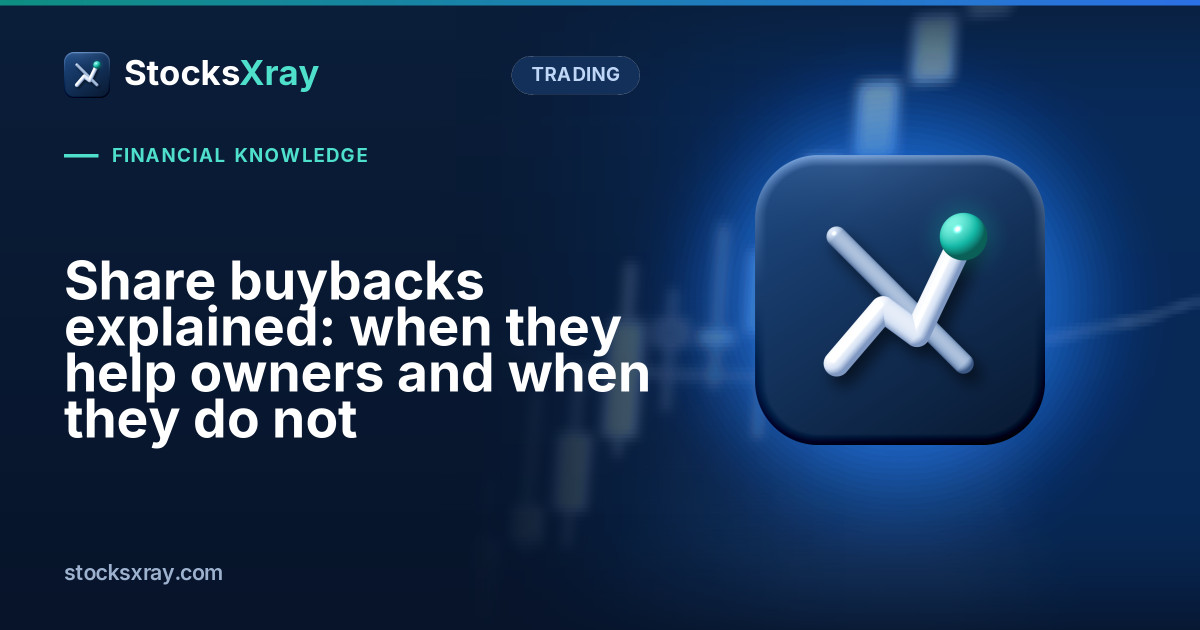 Share buybacks explained: when they help owners and when they do not