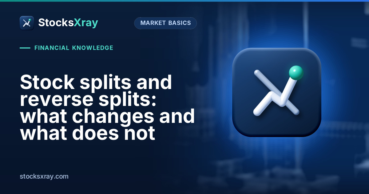 Stock splits and reverse splits: what changes and what does not