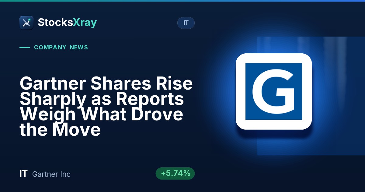 Gartner Shares Rise Sharply as Reports Weigh What Drove the Move