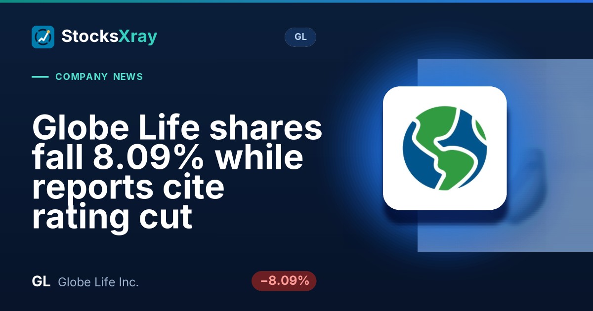 Globe Life shares fall 8.09% while reports cite rating cut